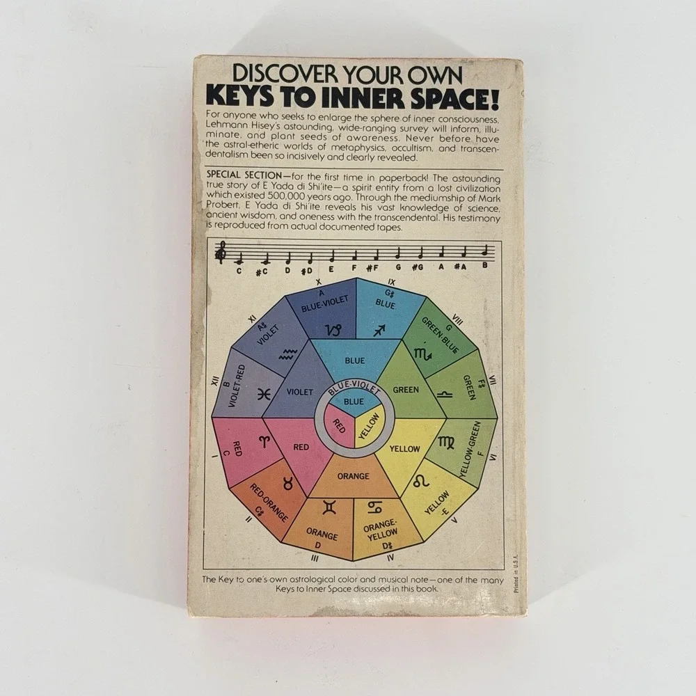 Keys‎ to Inner Space Lehmann Hisey 1975 Signed 1st Avon Occult Metaphysics PB